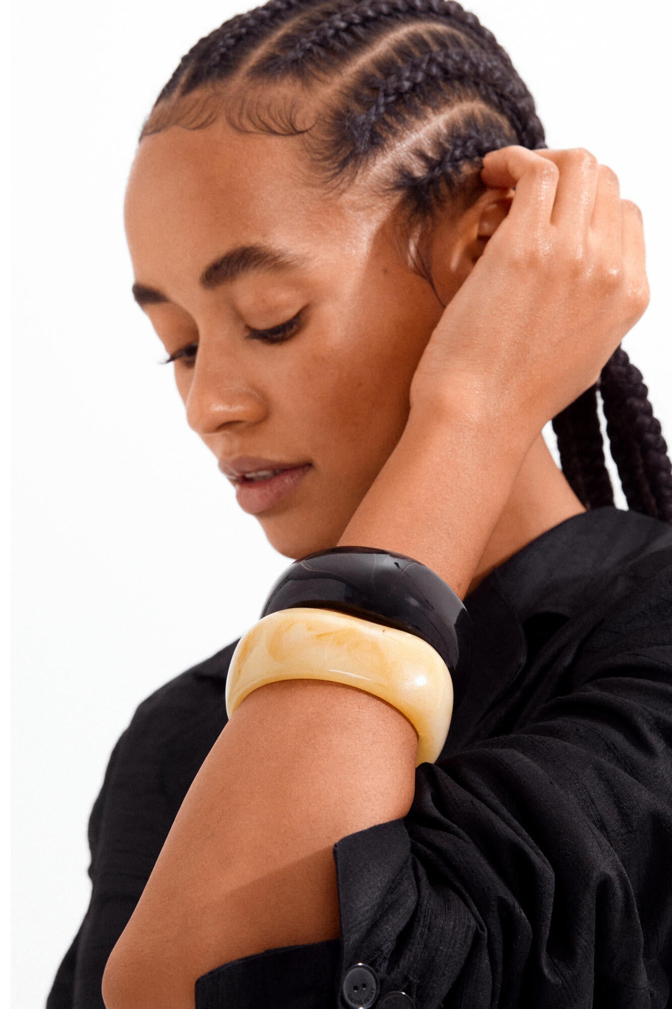 Aase Maxi armring – Sort